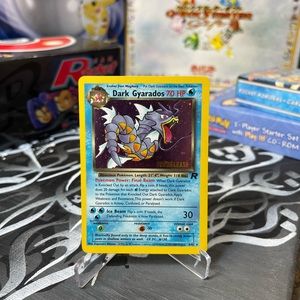 Dark Gyarados Holo Rare Pokemon TCG Card Team Rocket Prerelease Promo 8/82 LP